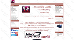 Desktop Screenshot of livelite.co.uk
