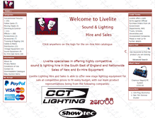 Tablet Screenshot of livelite.co.uk